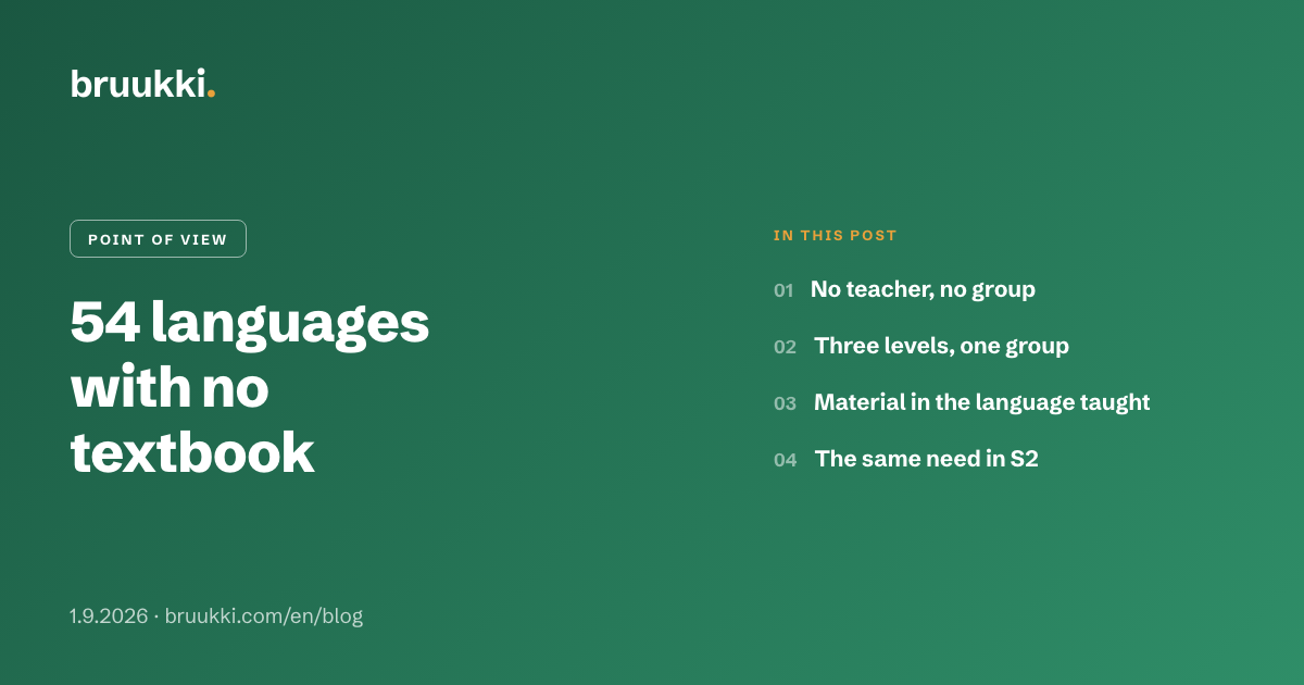 54 languages with no textbook